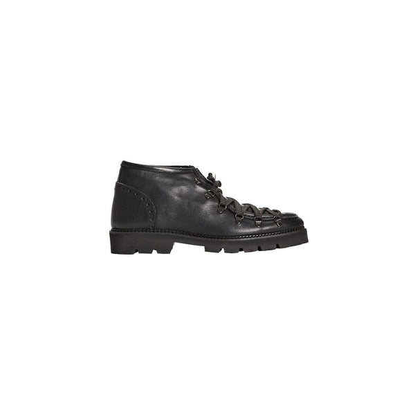 Black Calfskin Men Boot