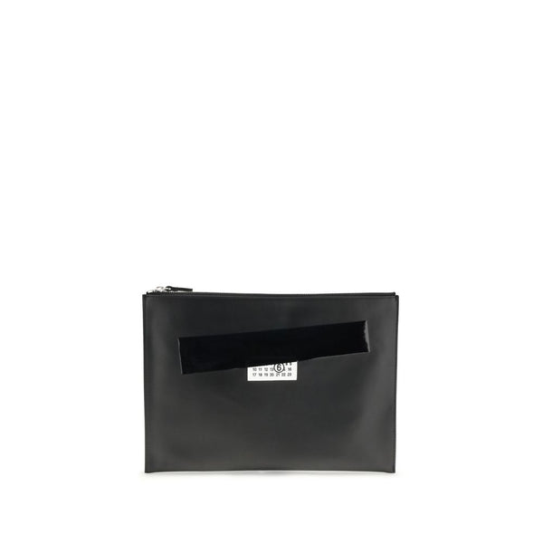 Black Calf Leather Bos Taurus Clutch Bag