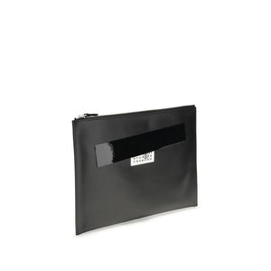 Black Calf Leather Bos Taurus Clutch Bag