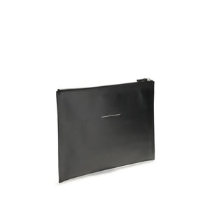 Black Calf Leather Bos Taurus Clutch Bag