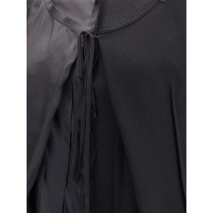 Black Acetate Casual Dress