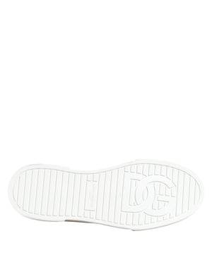 Multicolor Cotton Logo Low Top Sneakers Shoes