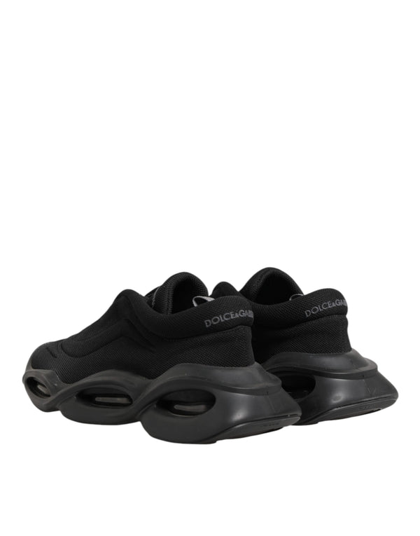 Black Lace Up Wave Low Top Men Sneaker Shoes
