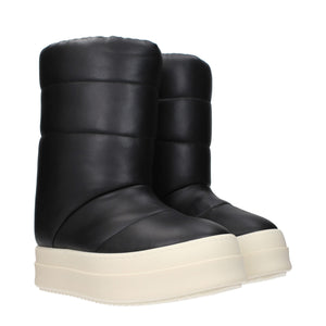 Black Leather Ankle Boots