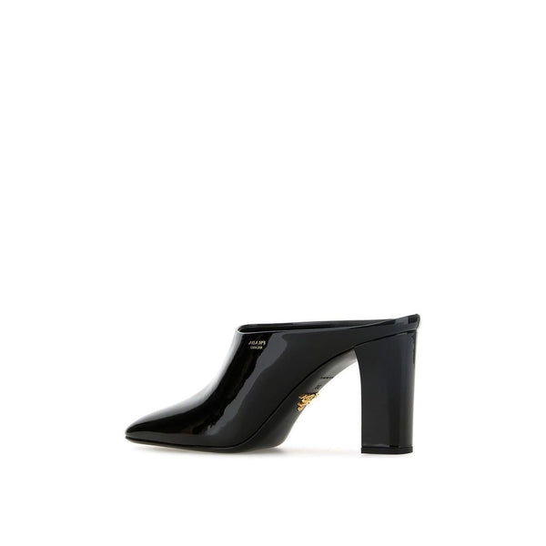 Black Calfskin Mules