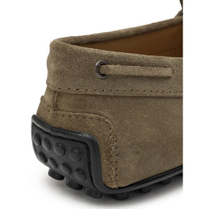 Beige Suede Leather Moccassin