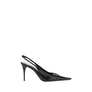 Black Calf Leather Bos Taurus High Heel Pumps
