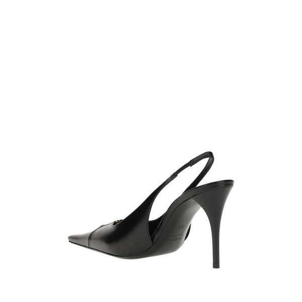 Black Calf Leather Bos Taurus High Heel Pumps