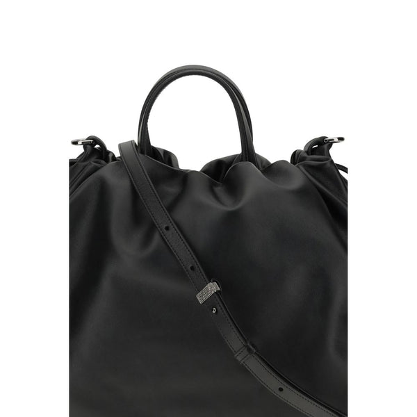Black Calf Leather Bos Taurus Shoulder Bag