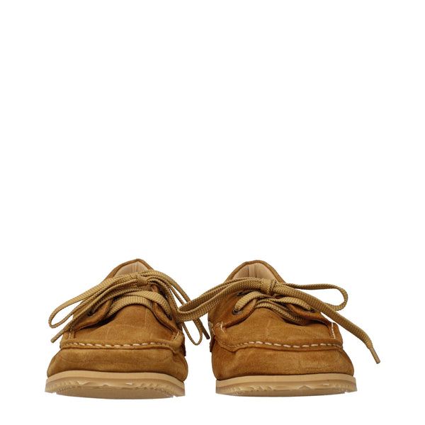 Brown Leather Slip-On Loafers
