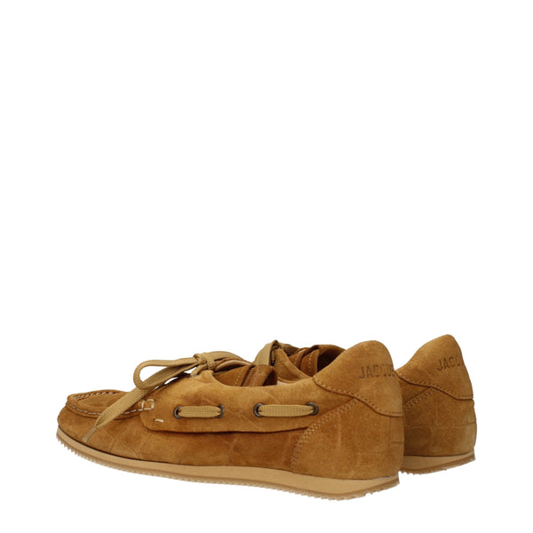 Brown Leather Slip-On Loafers