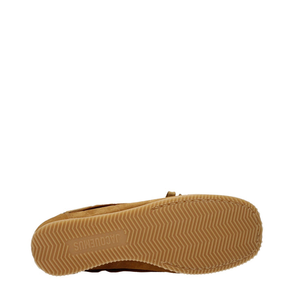 Brown Leather Slip-On Loafers