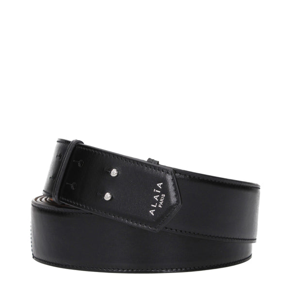 Black Leather Regular Belt
