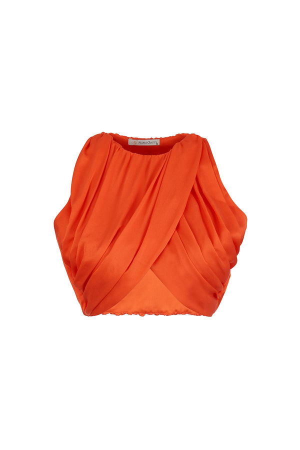 Kristin Draped Crop Top Archive