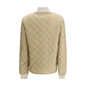 Beige Polyamide Bomber