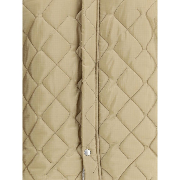 Beige Polyamide Bomber