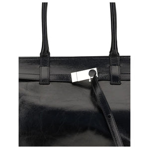 Black Calf Leather Bos Taurus Shoulder Bag