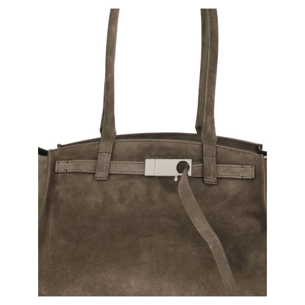 Beige Calf Leather Bos Taurus Shoulder Bag