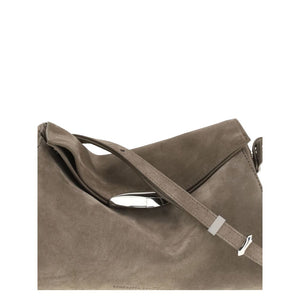 Beige Calf Leather Bos Taurus Shoulder Bag