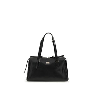 Black Calf Leather Bos Taurus Shoulder Bag
