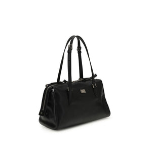 Black Calf Leather Bos Taurus Shoulder Bag