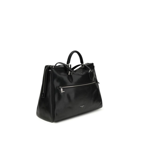 Black Calf Leather Bos Taurus Handbag