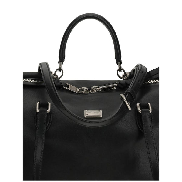 Black Calf Leather Bos Taurus Shoulder Bag