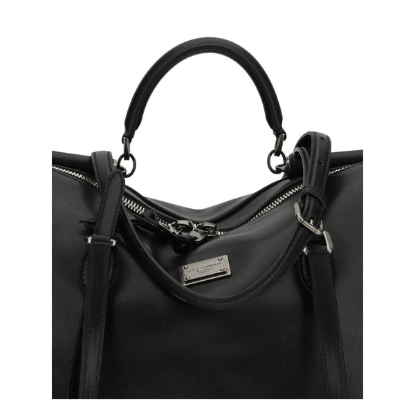 Black Calf Leather Bos Taurus Handbag