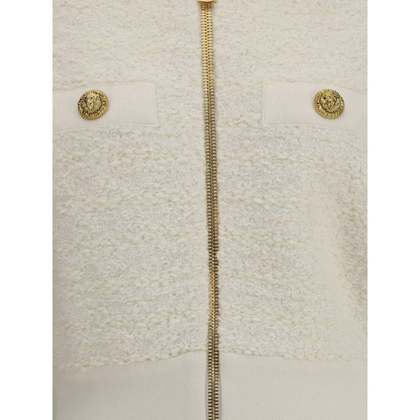 White Viscose Bomber