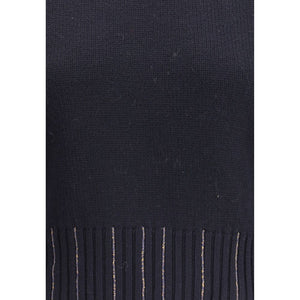 Black Fleece Wool Sweater