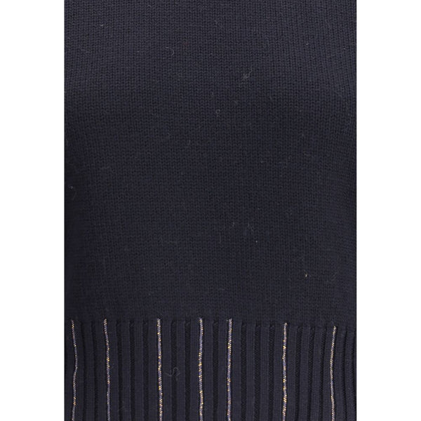 Black Fleece Wool Sweater