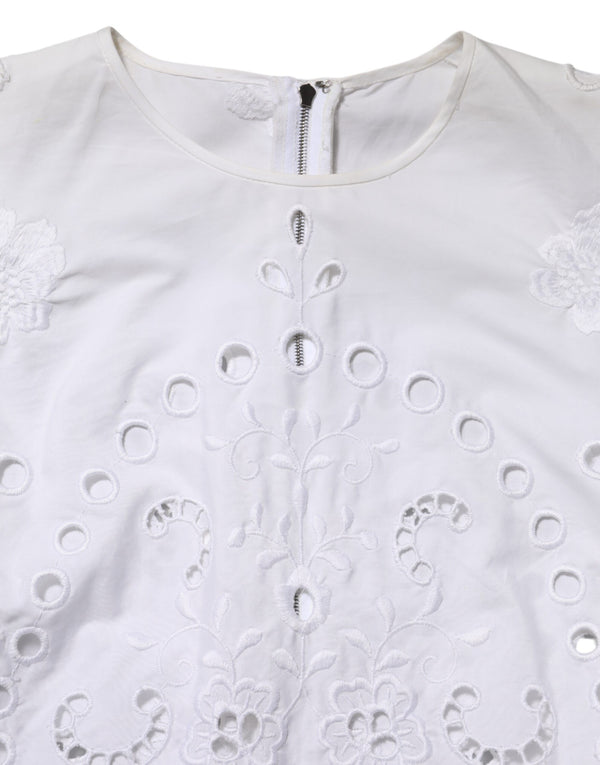White Cut Out A-line Sheath Mini Dress