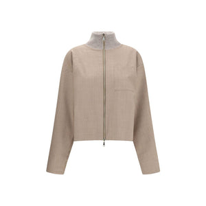 Beige Fleece Wool Coat