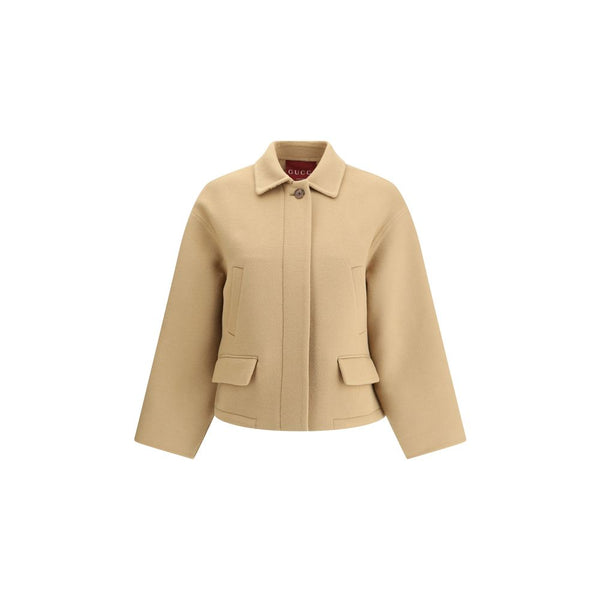 Beige Wool Clothing