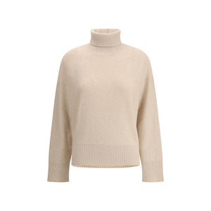 Beige Wool Turtleneck