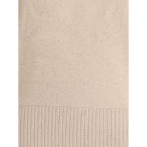 Beige Wool Turtleneck
