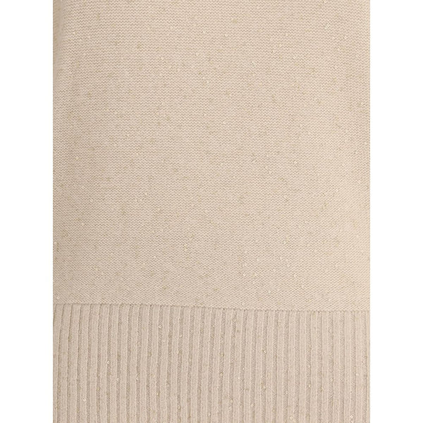 Beige Wool Turtleneck