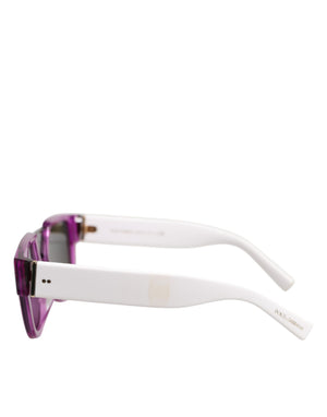 DG4356F White Acetate Aviator Shades Eyewear Sunglasses