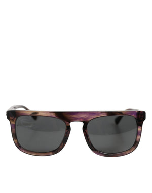 DG4390F Havana Full Rim Acetate Round Lenses Sunglasses