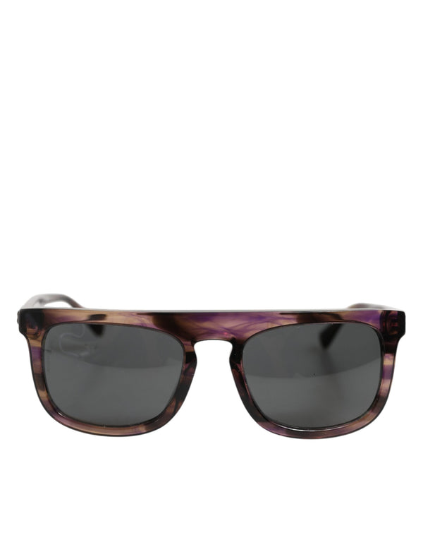 DG4390F Havana Full Rim Acetate Round Lenses Sunglasses
