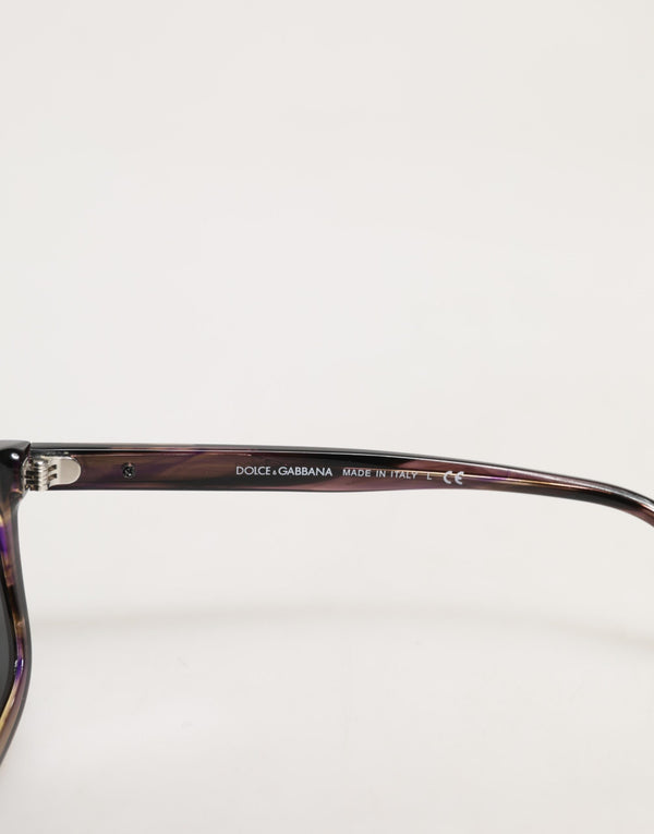 DG4390F Havana Full Rim Acetate Round Lenses Sunglasses