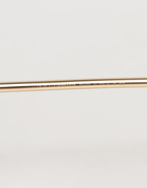 Pink Gold Metal Round Shades Eyewear Sunglasses