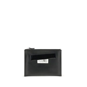 Black Calf Leather Bos Taurus Clutch Bag