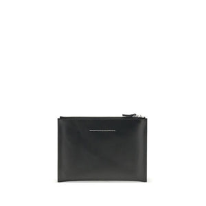 Black Calf Leather Bos Taurus Clutch Bag
