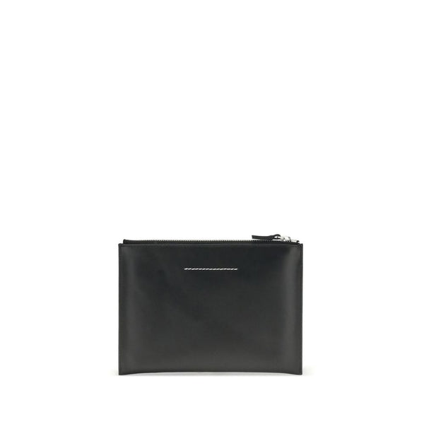 Black Calf Leather Bos Taurus Clutch Bag