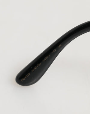 Black Silver Sequin Butterfly Polarized Sunglasses