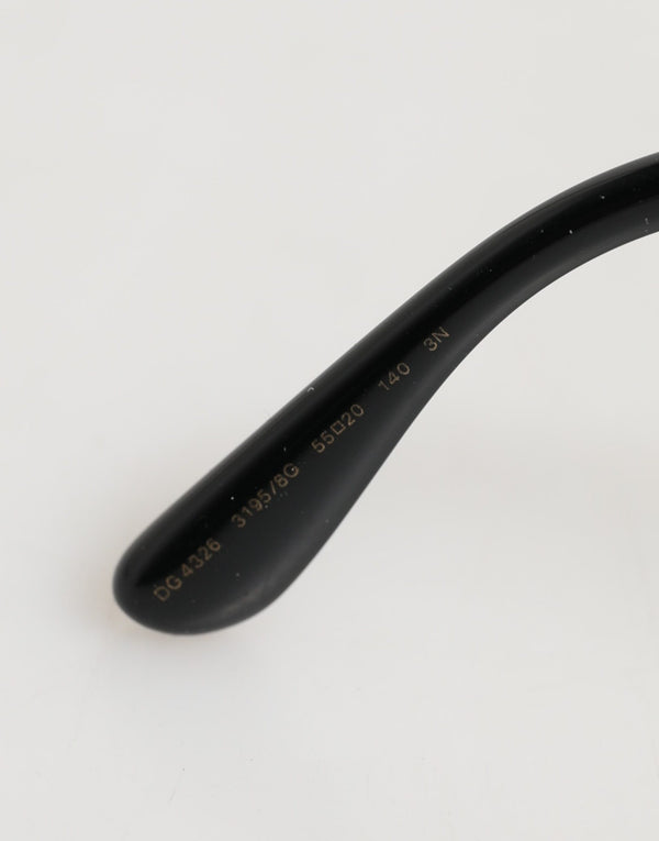 Black Silver Sequin Butterfly Polarized Sunglasses