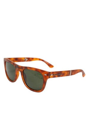 DG6089 Havana Full Rim Round Lenses Foldable Sunglasses