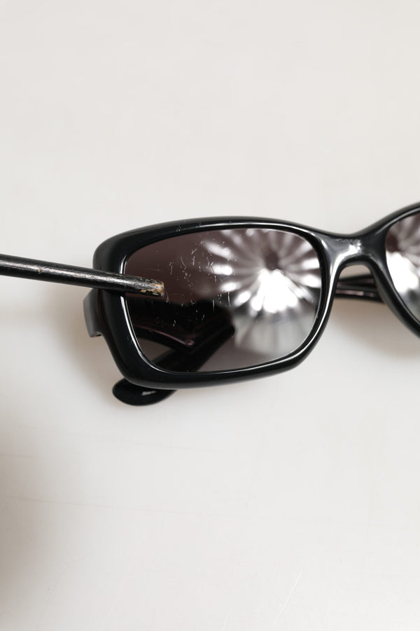 DG6152 Black Sacred HeartDevotion Square Frame Sunglasses