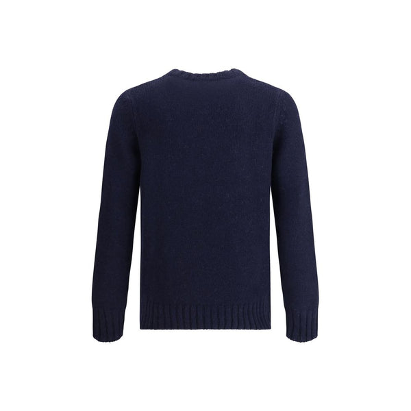 Blue Merino Wool Sweatshirt